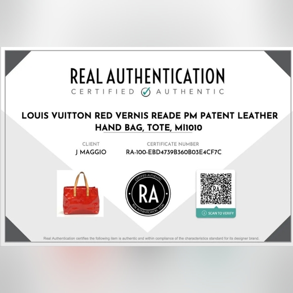 LV Red Vernis small PM - Picture 2 of 10